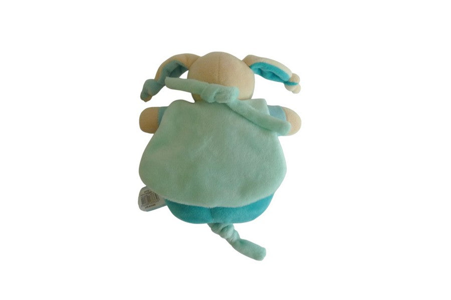 Peluche lapin musicale turquoise - Les Mems Pacap - Baby'Nat BN733