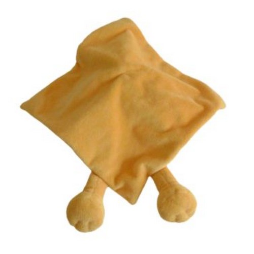 Doudou dragon plat orange vert - Nicotoy