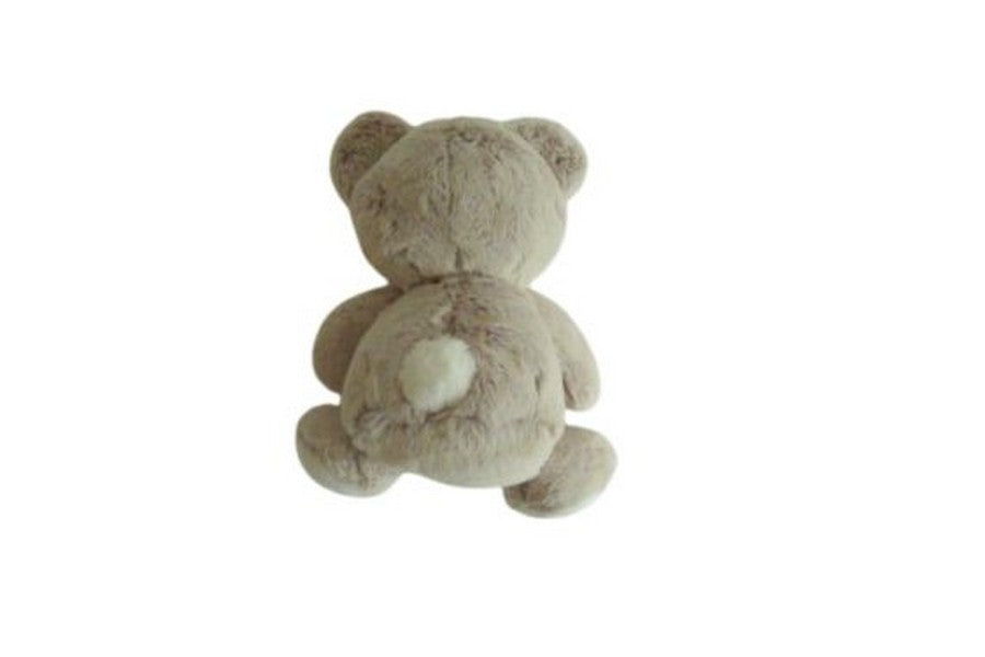 Peluche ours marron chiné blanc - Tex Baby - 15 cm