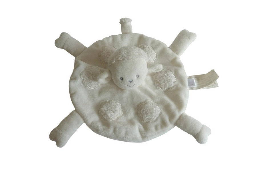 Doudou mouton plat Brioche blanc - La Halle