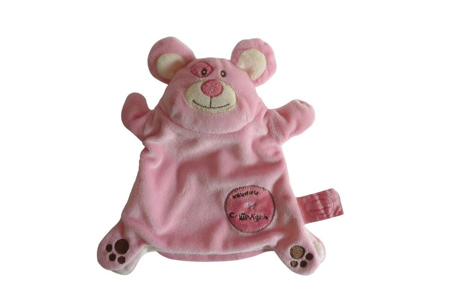 Doudou souris marionnette rose - Doudou et Compagnie