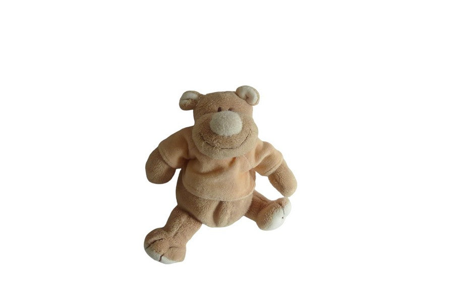 Peluche ours marron pêche - Jollybaby - 18 cm