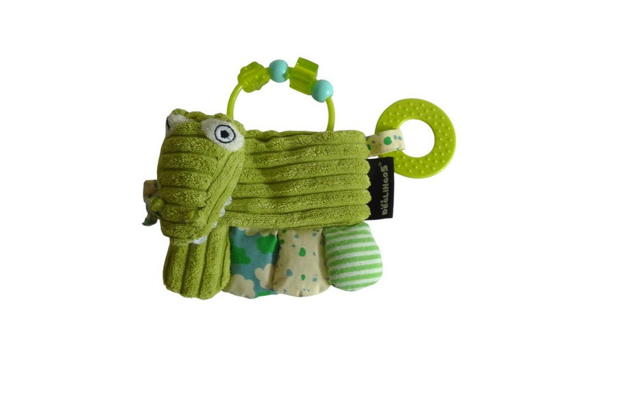 Doudou hochet Aligos l'alligator - Les Déglingos