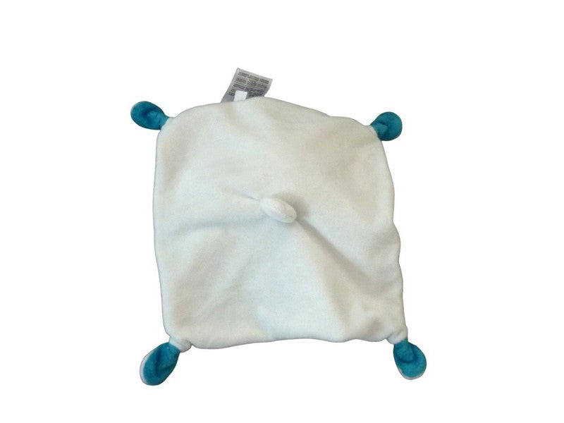 Doudou chat plat bleu gris - Mots d'Enfants