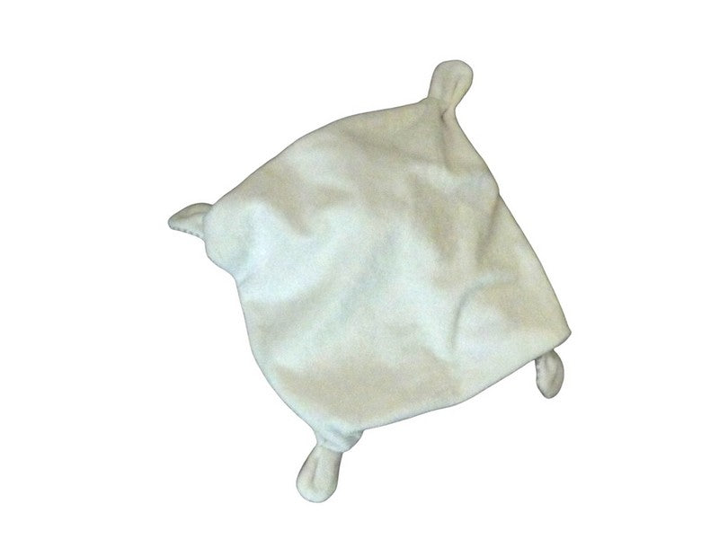 Doudou ours plat gris blanc - Mots d'Enfants