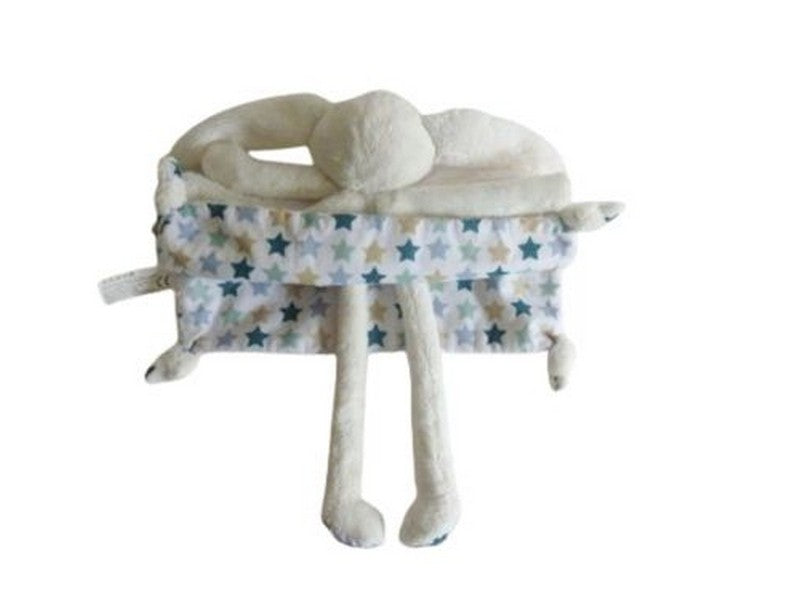 Doudou lapin plat blanc - Little Dutch