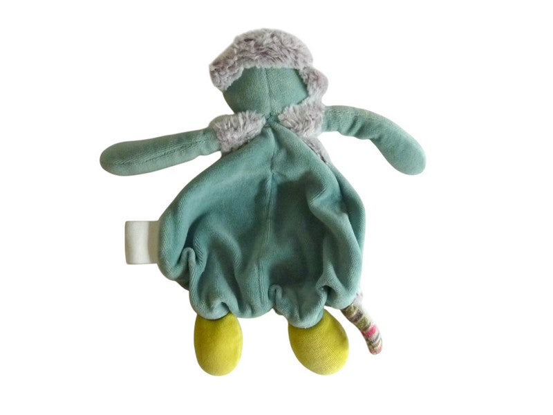 Doudou chat plat vert - Les Pachats - Moulin Roty