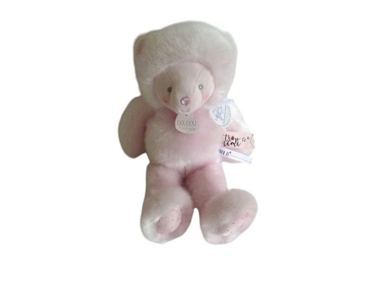 Peluche ours rose - DC3552 Doudou et Compagnie - 30 cm