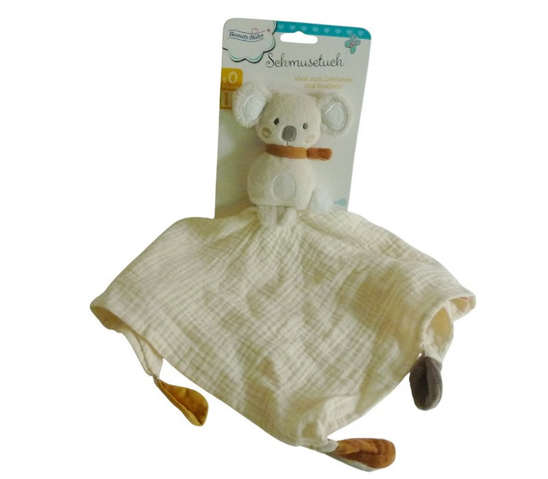 Peluche koala blanc avec mouchoir - Beauty Baby