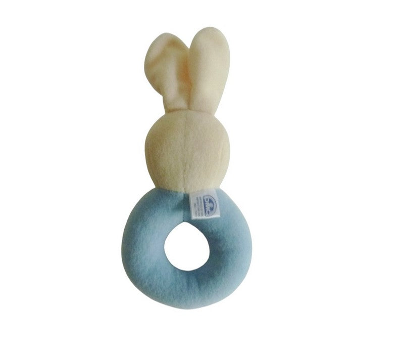 Doudou lapin bleu hochet à broder - DMC