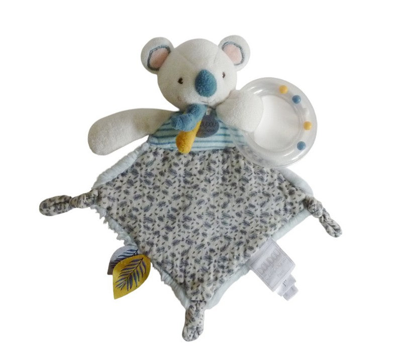 Doudou koala plat avec hochet - DC3666 Doudou et Compagnie