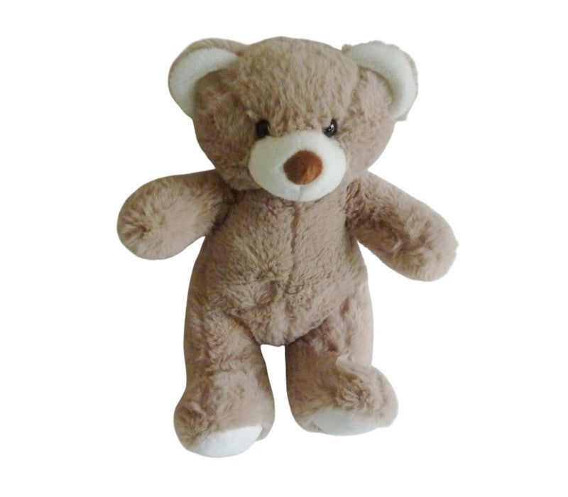 Peluche ours marron clair et blanc – Gipsy 29 cm
