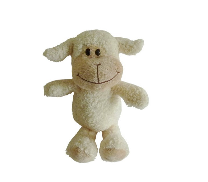 Peluche mouton écru marron - Kinder 27 cm