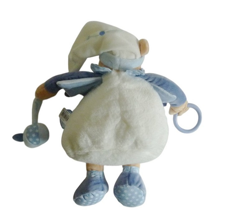 Peluche éveil ours bleu - Petit Chou - DC2718 Doudou et Compagnie - 33 cm
