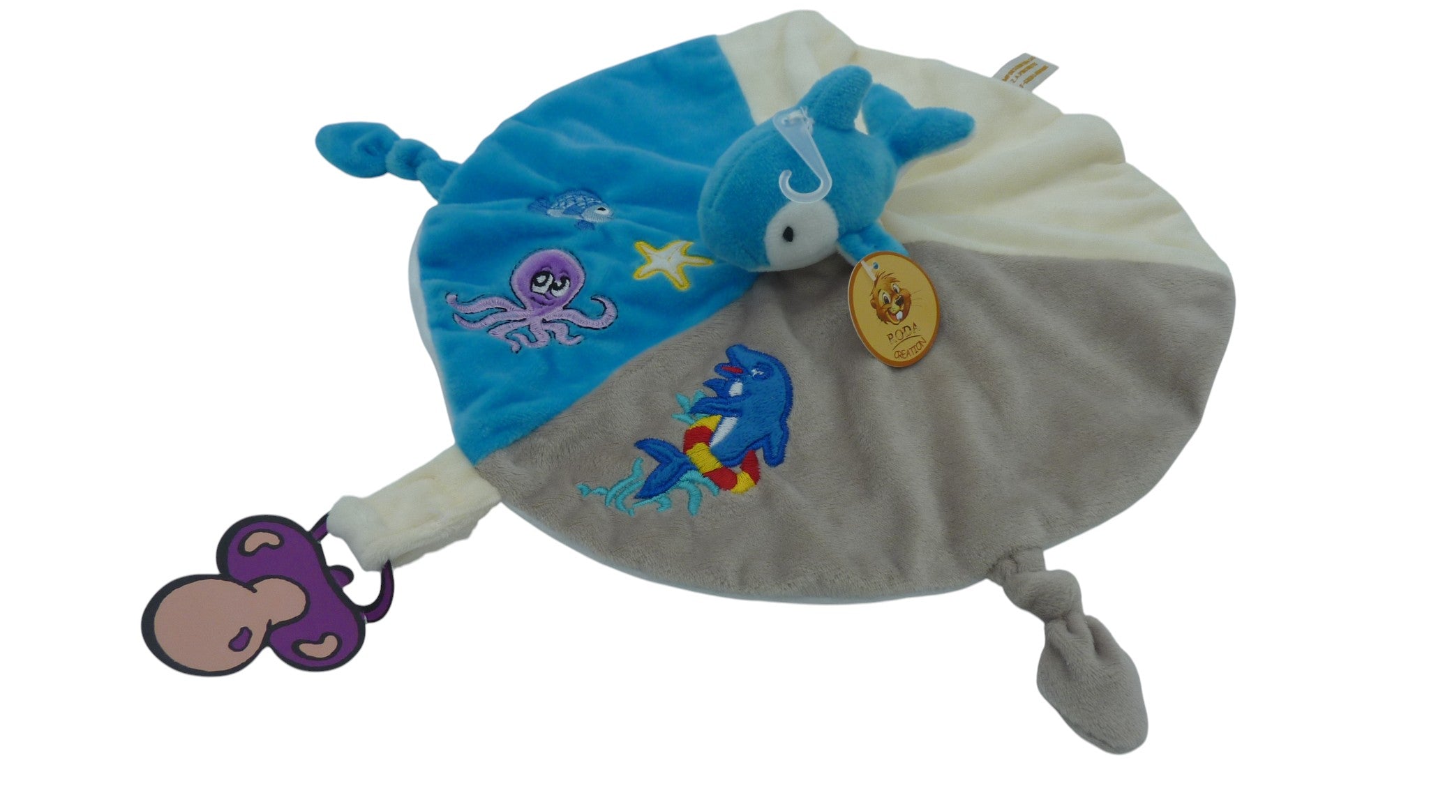 Doudou dauphin plat - Roda