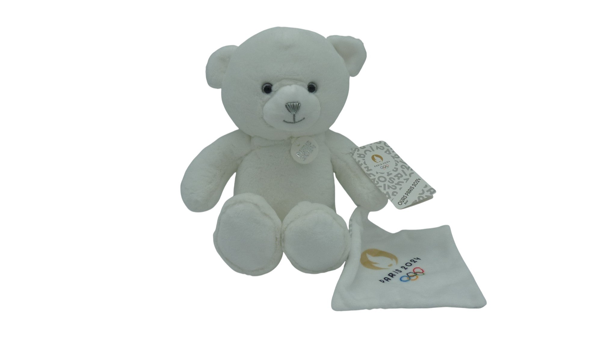 Peluche ours avec mouchoir - Paris 2024 - JO2448 Doudou et compagnie