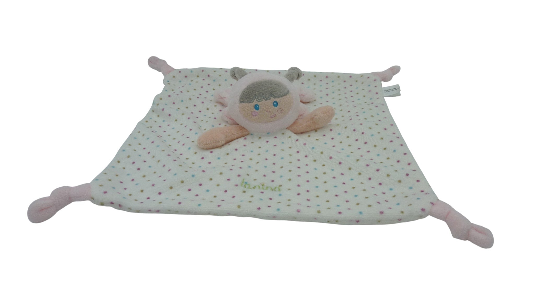 Doudou poupée papillon plat - La Nina