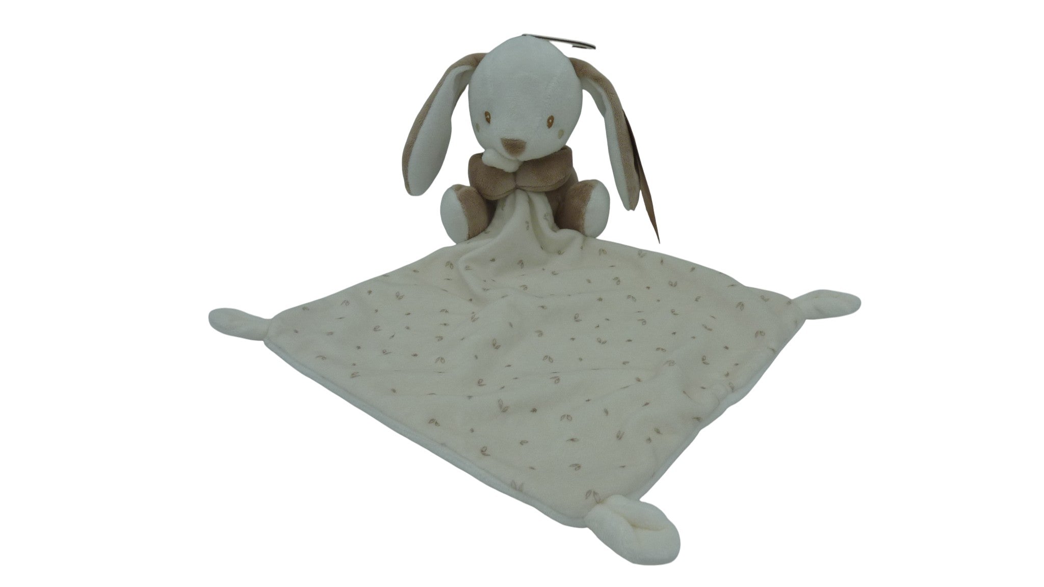 Peluche lapin marron avec mouchoir blanc - Chocolatine - SNC CAD