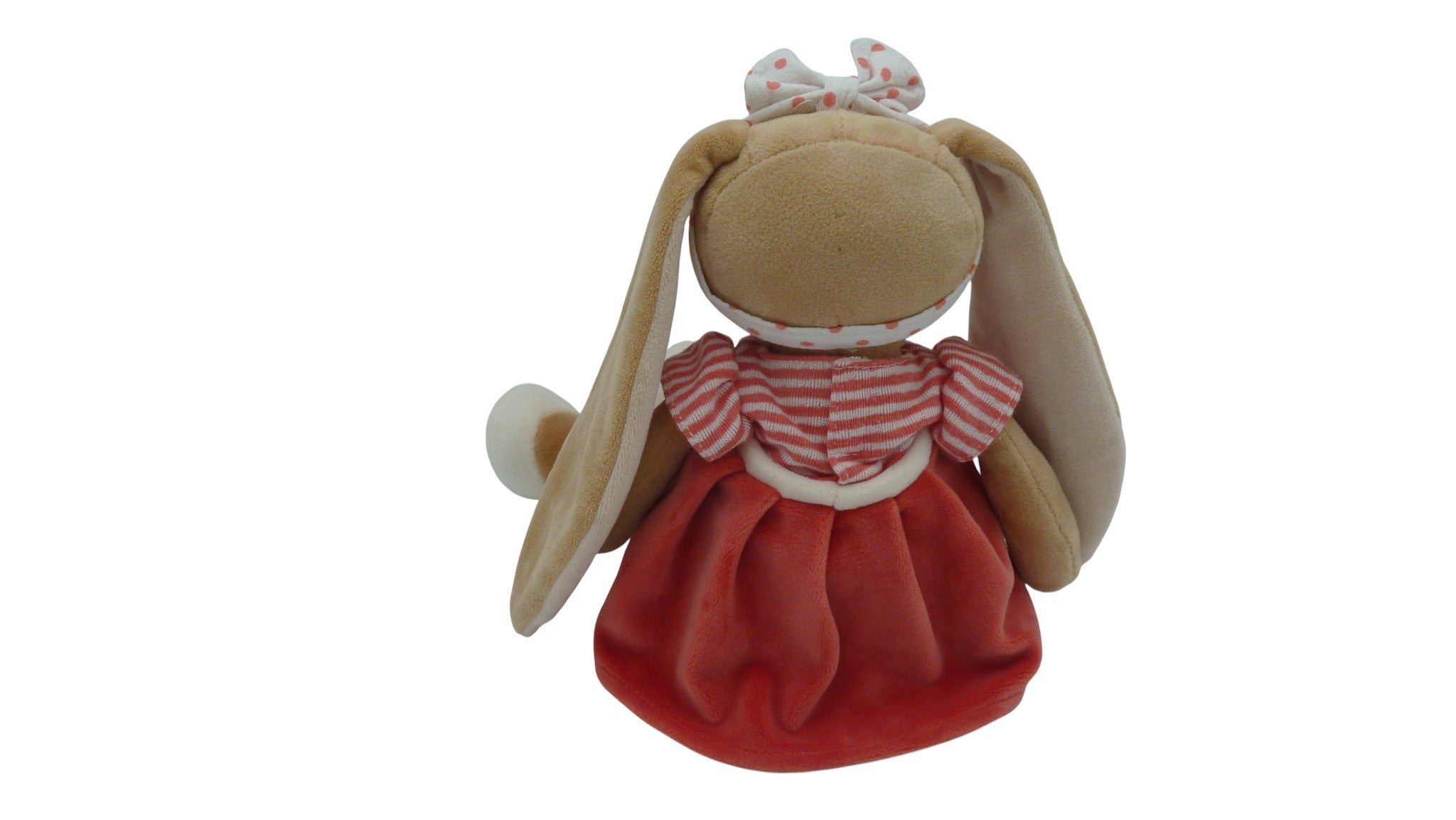 Peluche lapin marron orange - Bukowski - 33 cm
