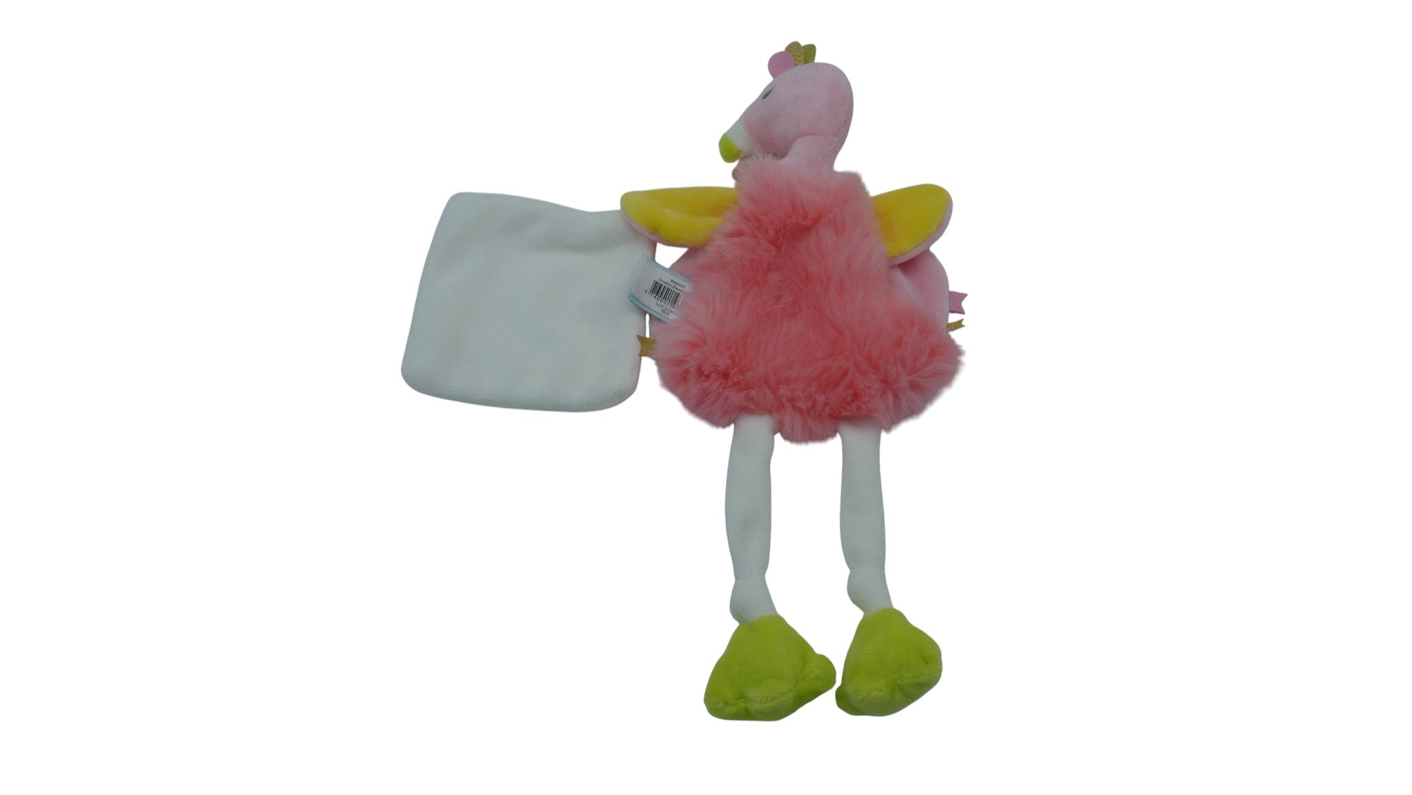 Peluche flamant rose avec mouchoir - BN0425 Baby'Nat