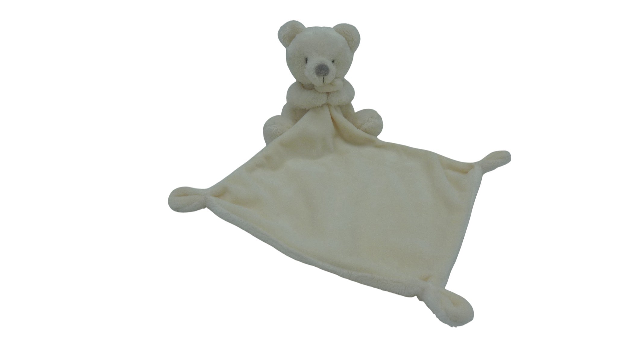 Peluche ours crème avec mouchoir - Mon ami magique - Tex Baby