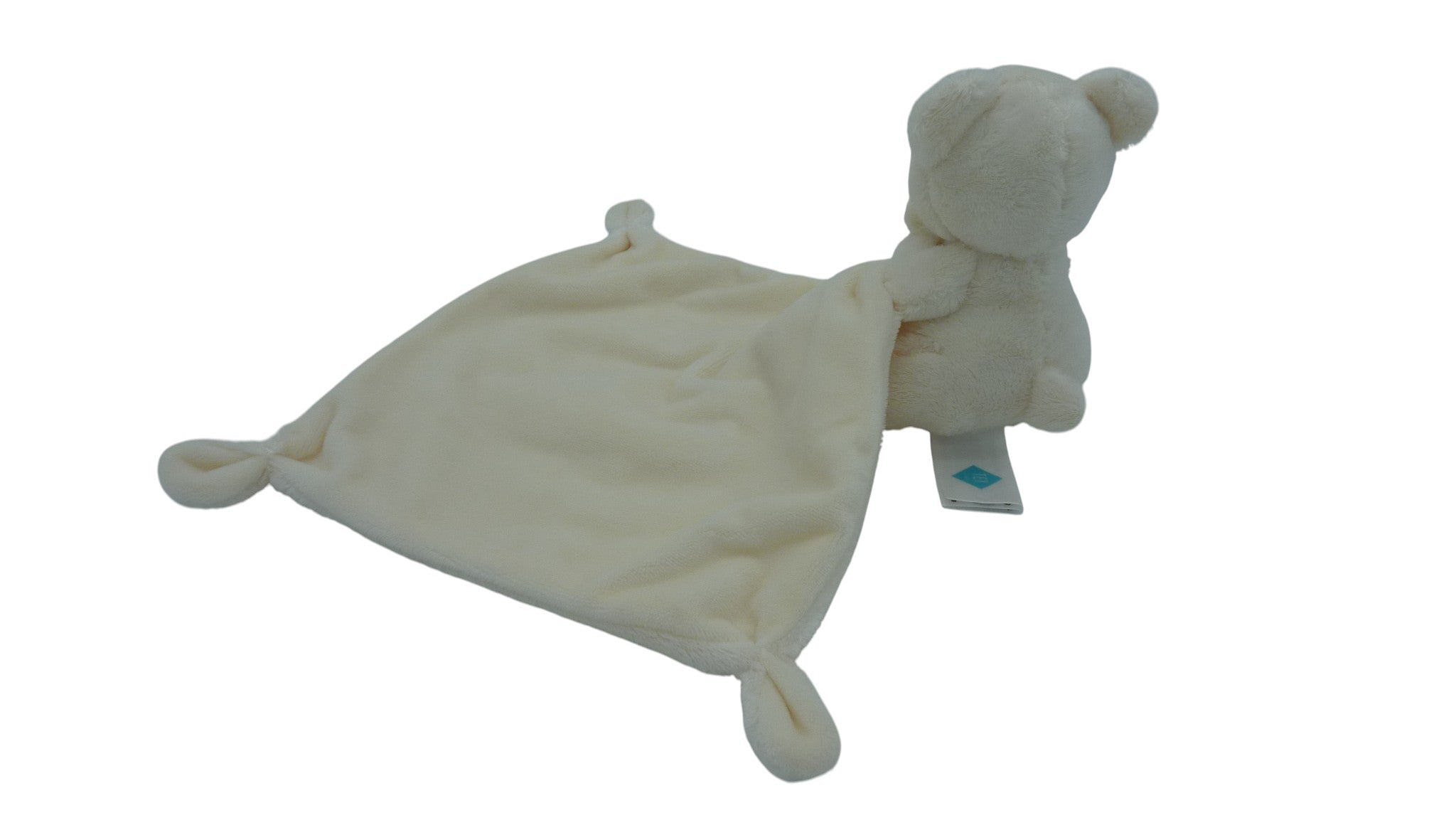 Peluche ours crème avec mouchoir - Mon ami magique - Tex Baby