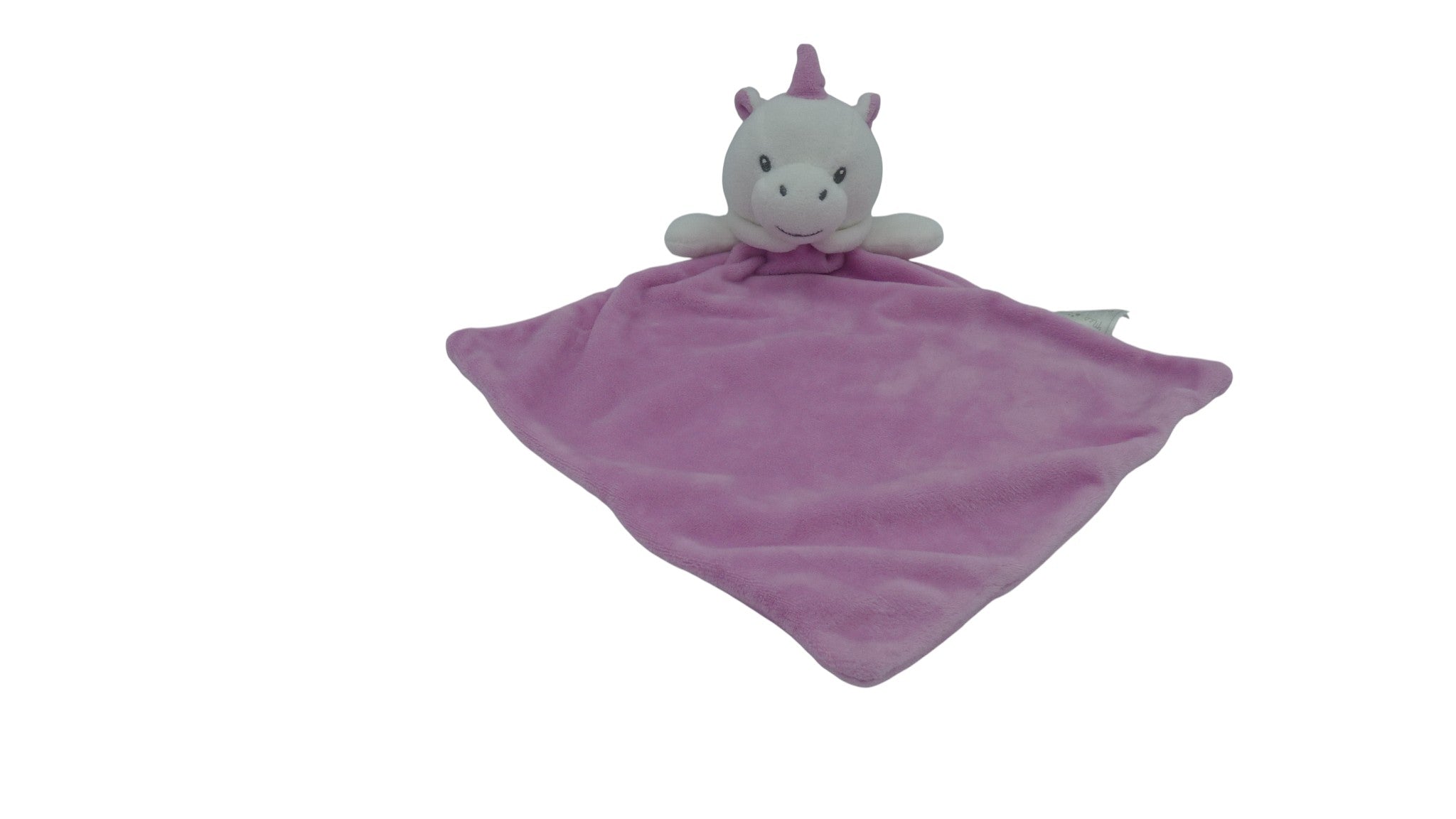 Doudou licorne plat rose - Mes Petits Cailloux
