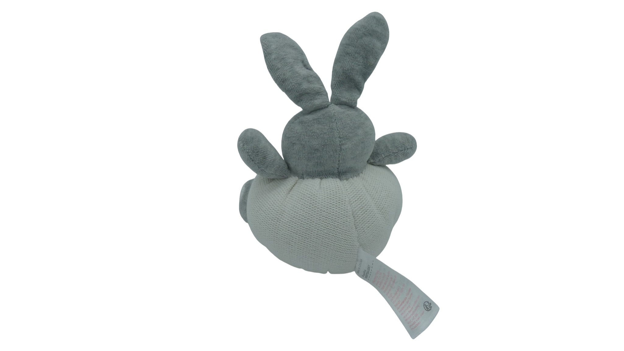 Peluche lapin gris blanc - Verbaudet - 27 cm