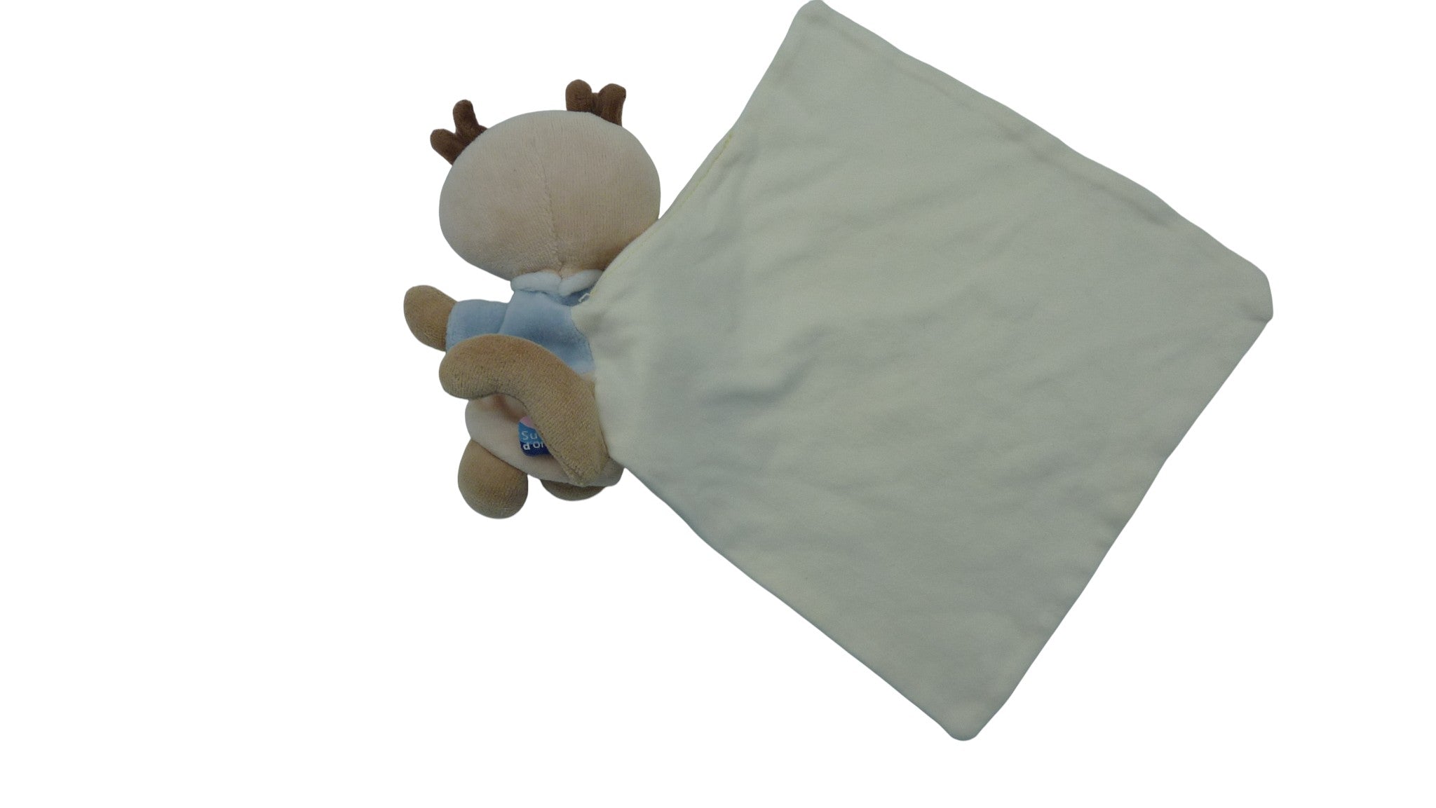 Peluche renne avec mouchoir - Sucre d'Orge