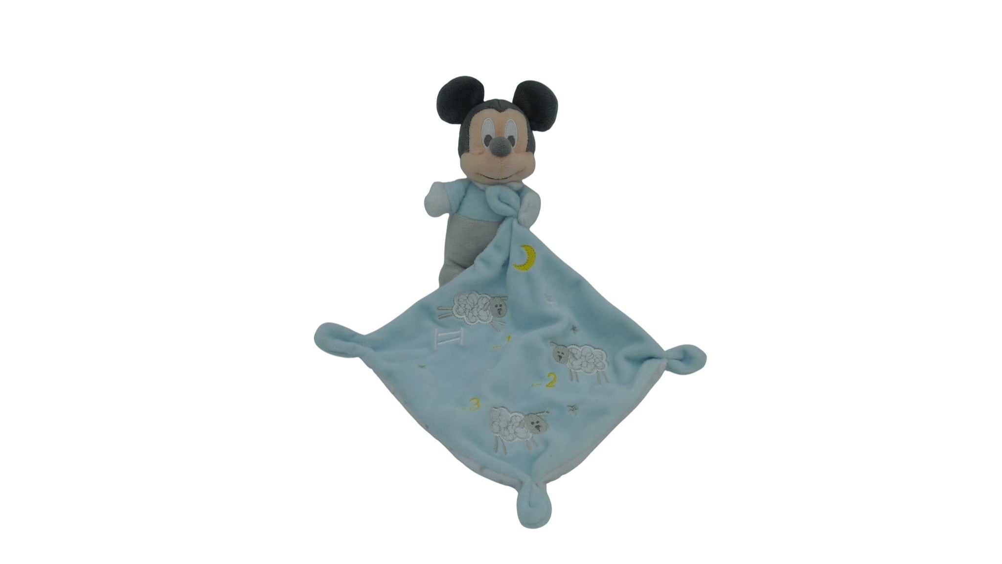 Peluche Mickey bleu avec mouchoir - Disney
