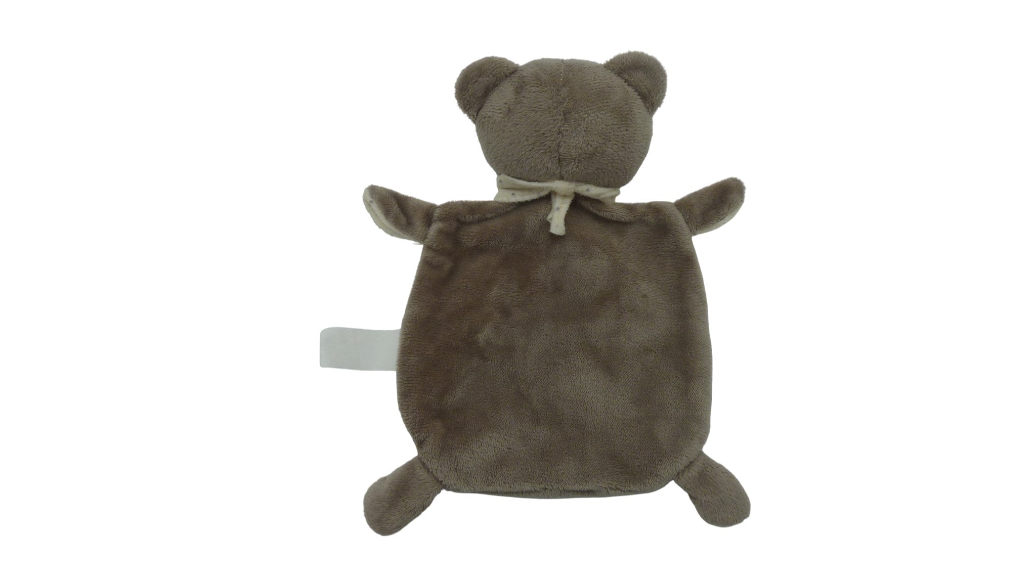 Doudou ours plat marron beige - ITM