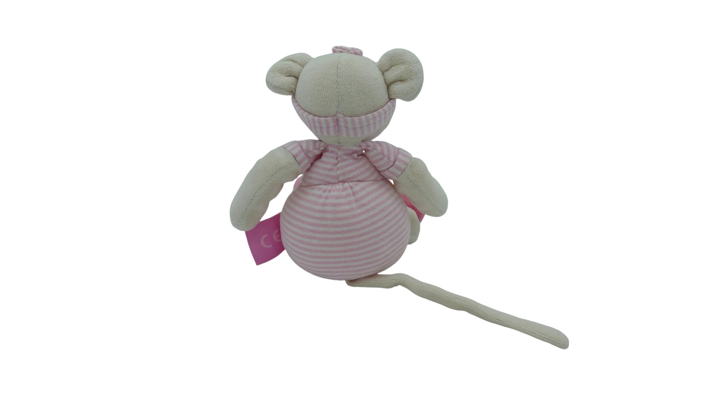 Peluche souris rose - Lila et Patachon - Moulin Roty - 19 cm