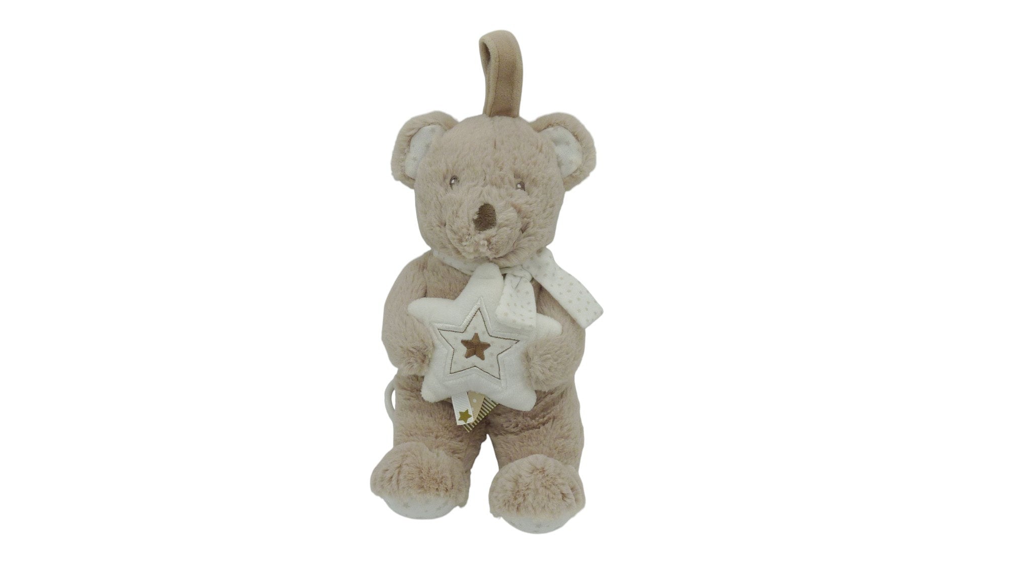 Peluche musicale ours marron - Pommette - 27 cm