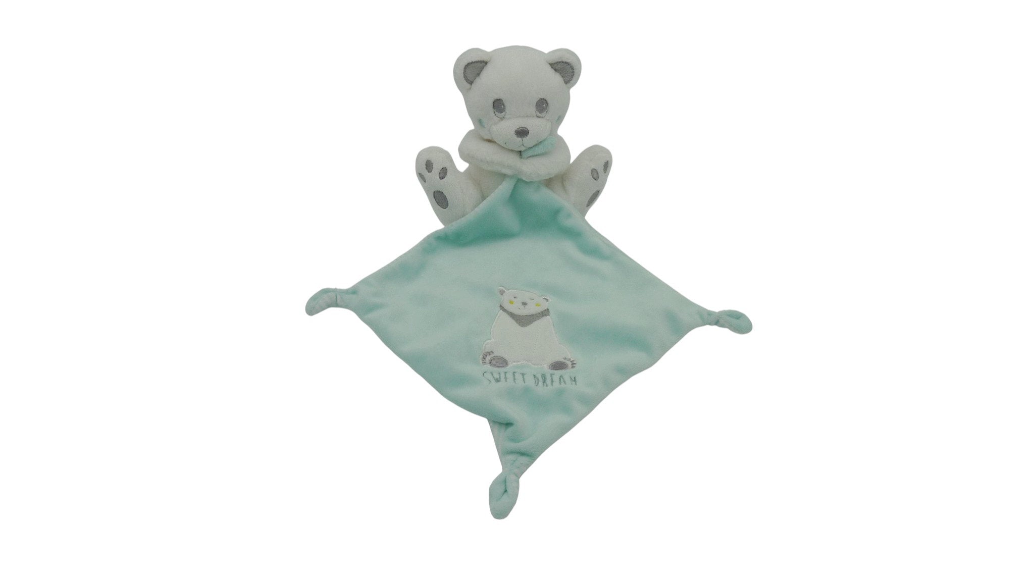 Doudou mouchoir ours polaire - Nicotoy
