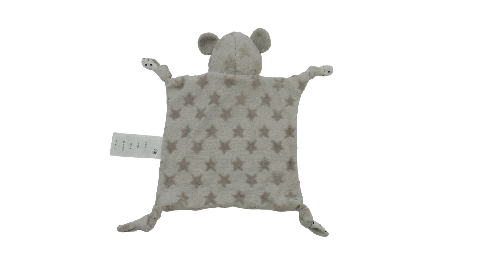 Doudou koala plat gris blanc - Vertbaudet