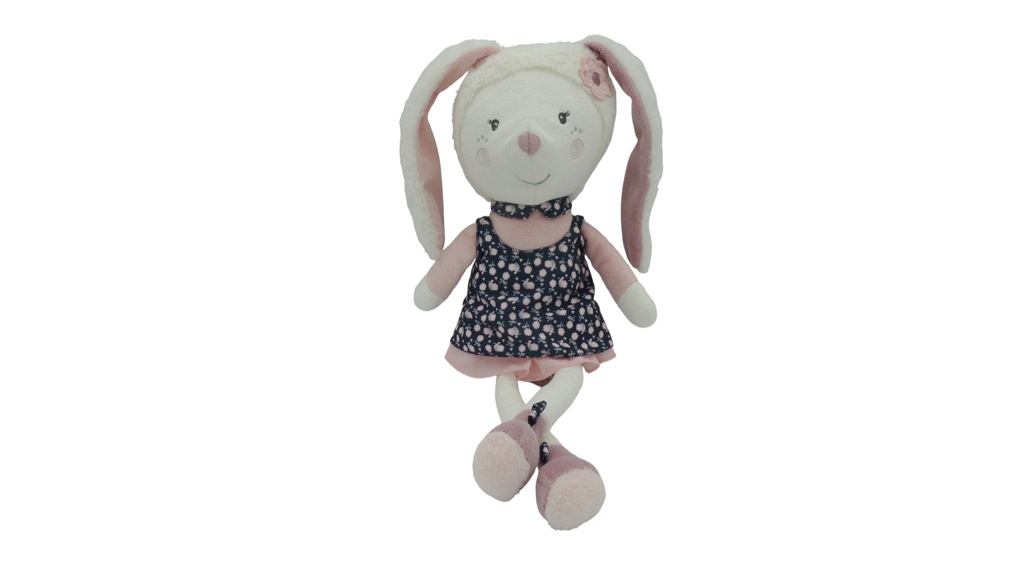 Peluche lapin rose Miss Chipie - Sauthon - 40 cm