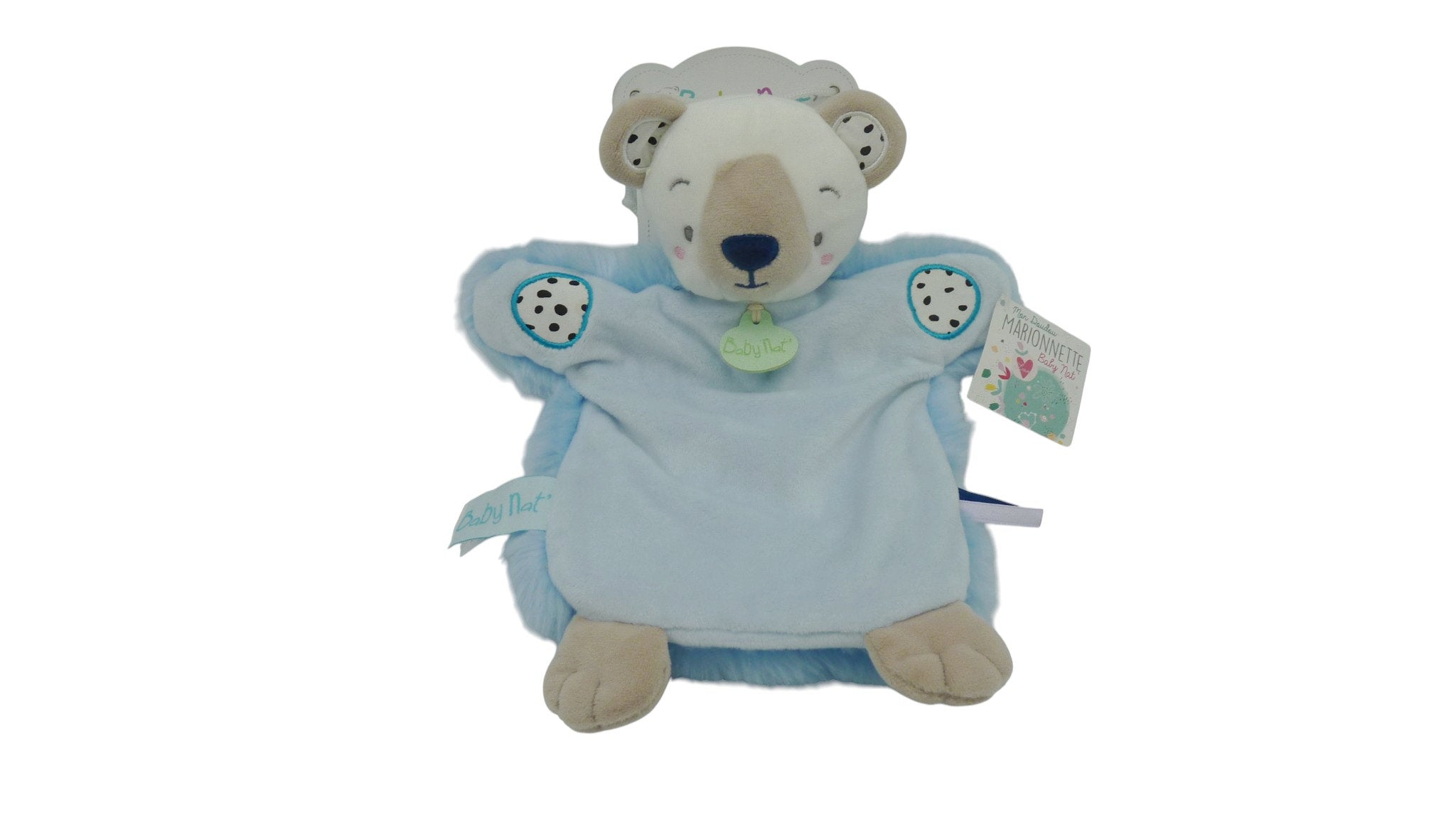 Doudou marionnette ours polaire - Neskimos - BN0398 Baby'nat