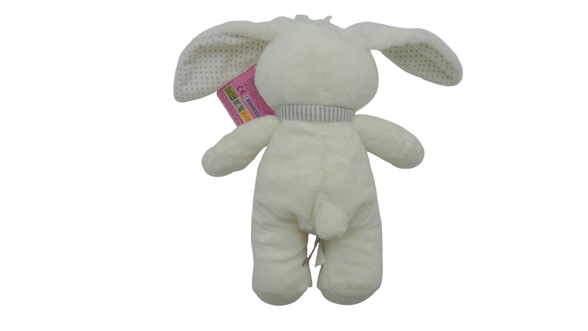 Peluche lapin blanc - Mon Petit Cœur - Pommette