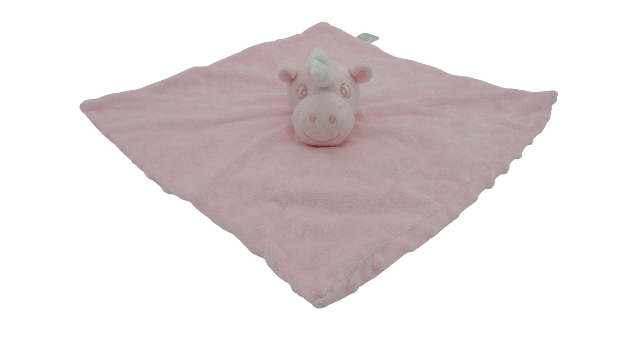 Doudou licorne plat rose - Soft Touch