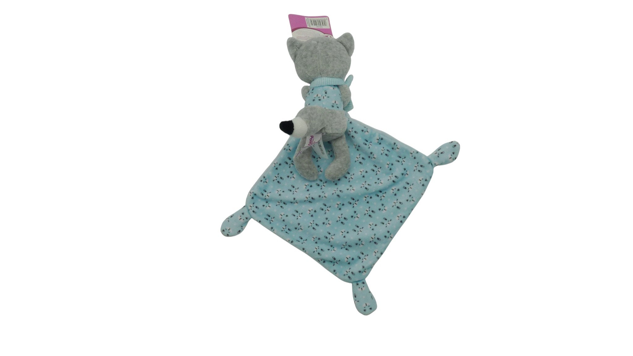 Peluche mouchoir renard gris bleu - Pommette