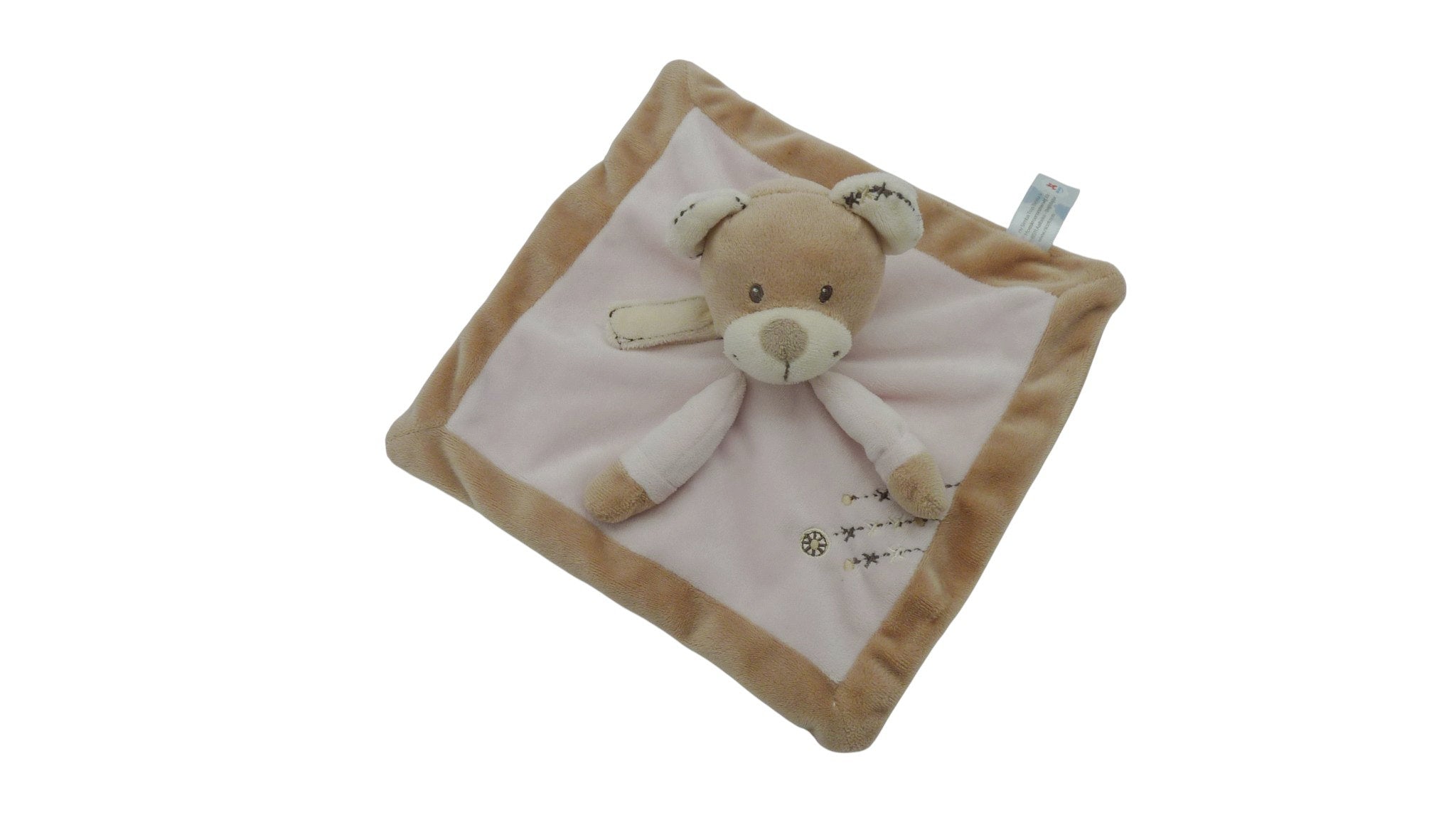 Doudou ours plat rose marron - Cuddles - Nicotoy Simba Toys