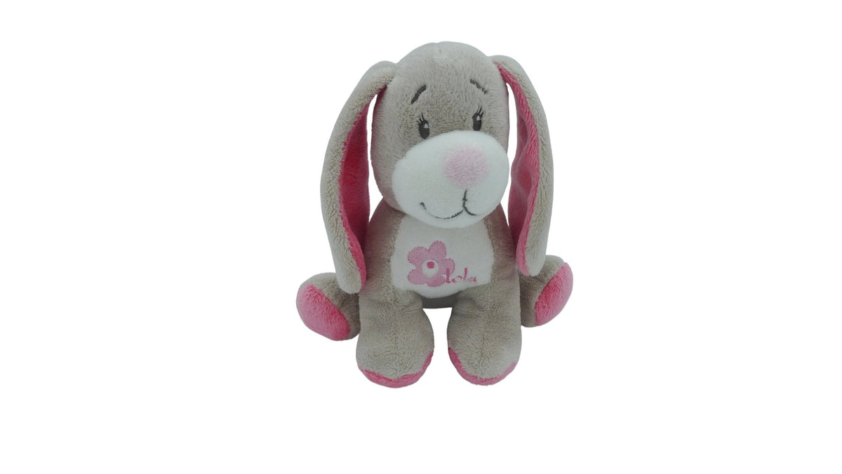 Peluche chien Arthur et Lola 17 cm – Rose Lola ou Bleu Arthur