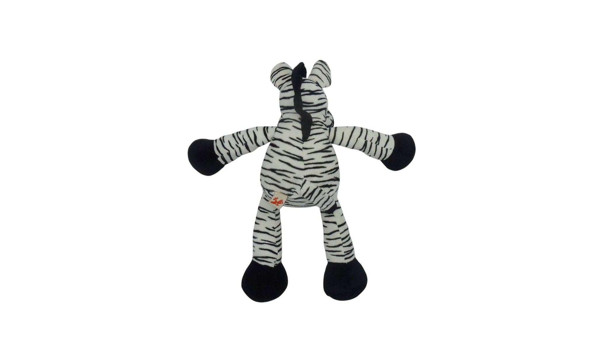 Peluche zèbre noir blanc - Nicotoy - 42 cm