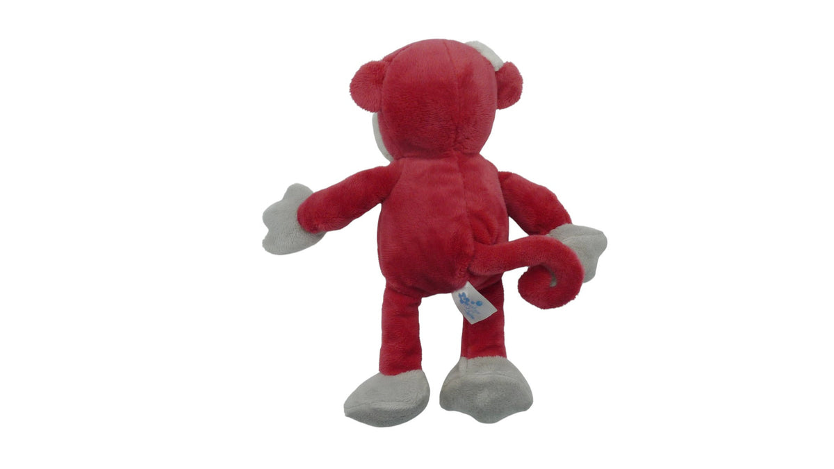 Peluche singe gris blanc rouge - Arthur et Lola - 23 cm
