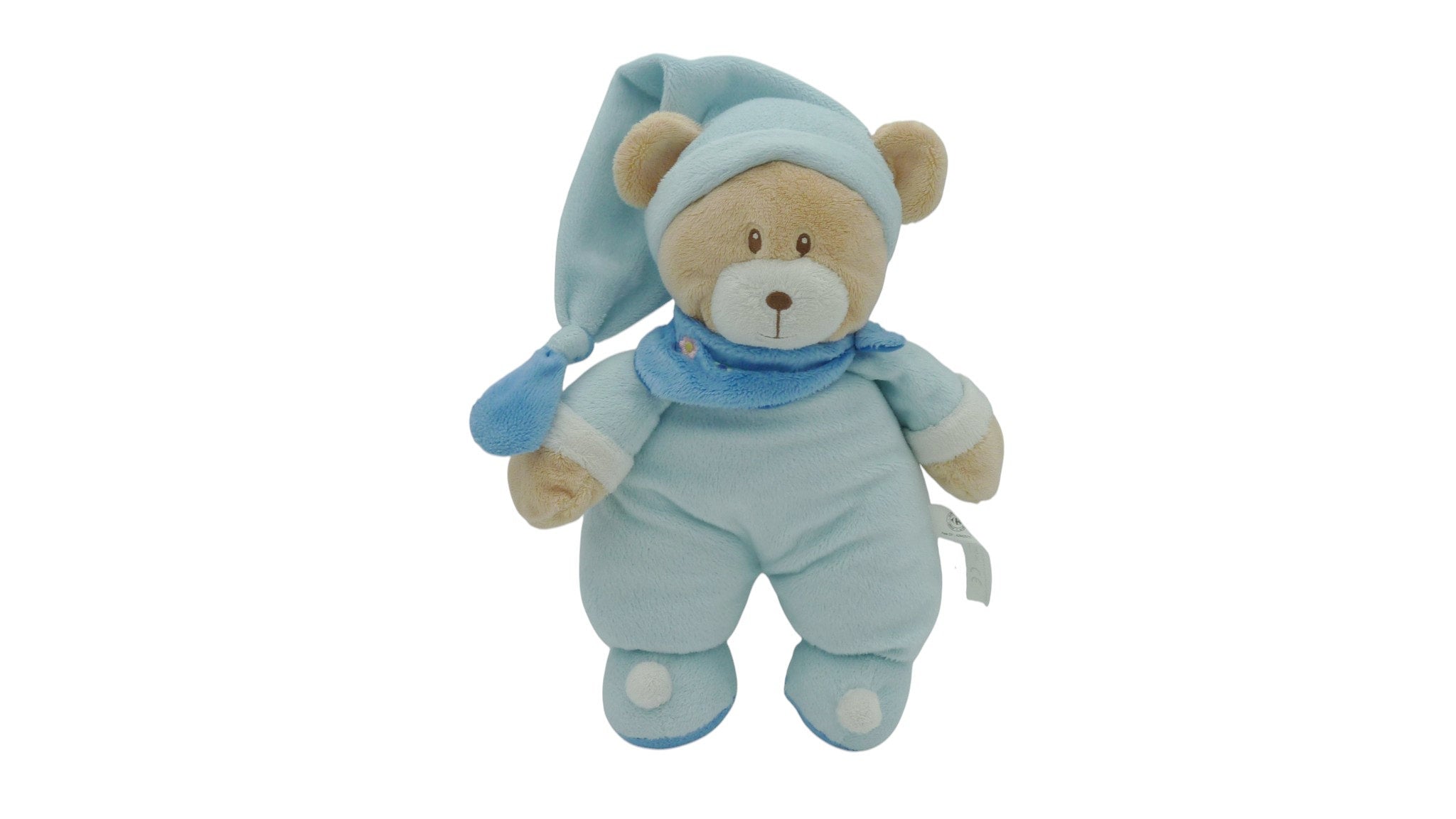 Peluche ours bleu - CMI - 31 cm