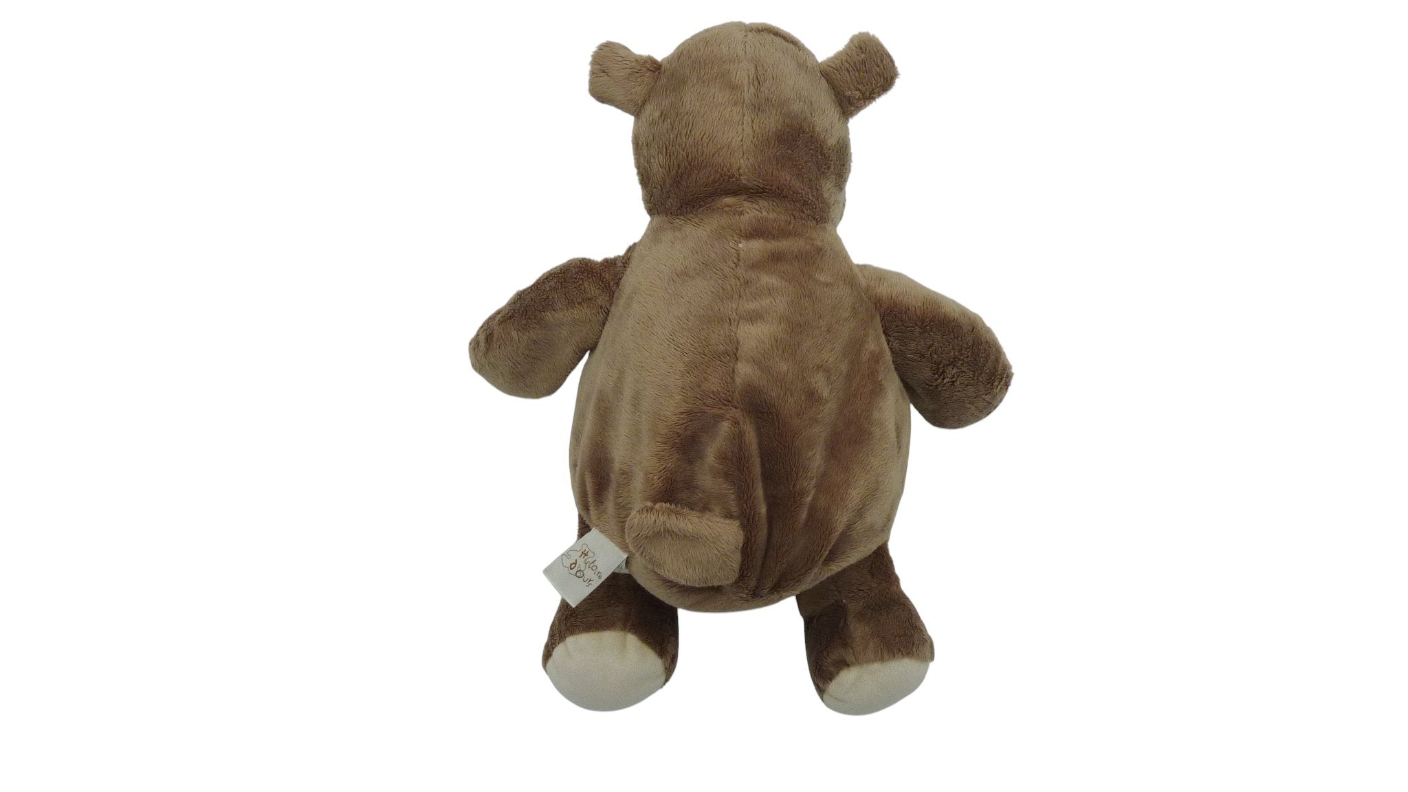 Peluche hippopotame marron - Histoire d'Ours - 41 cm