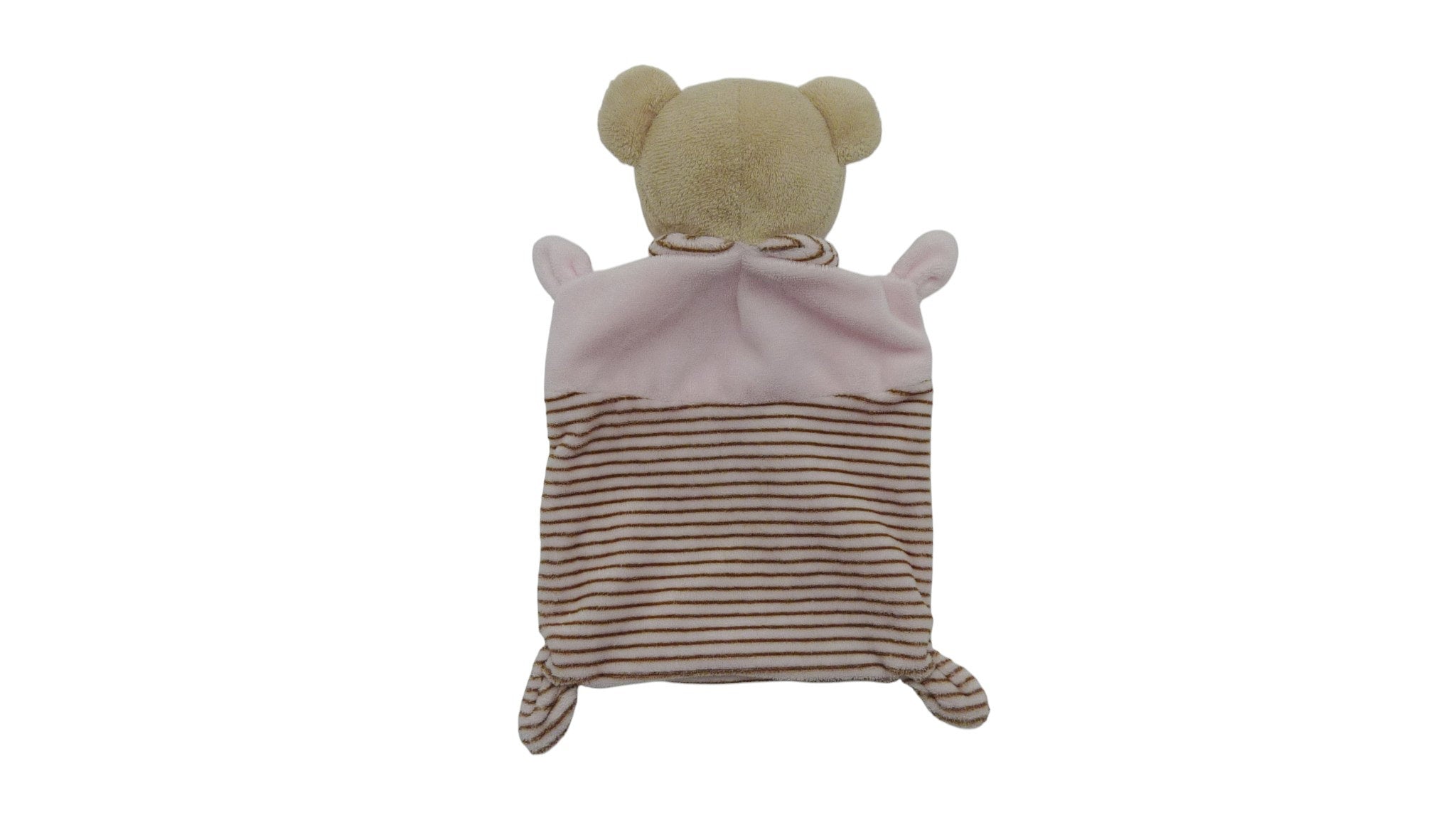 Doudou ours plat rose - Nicotoy