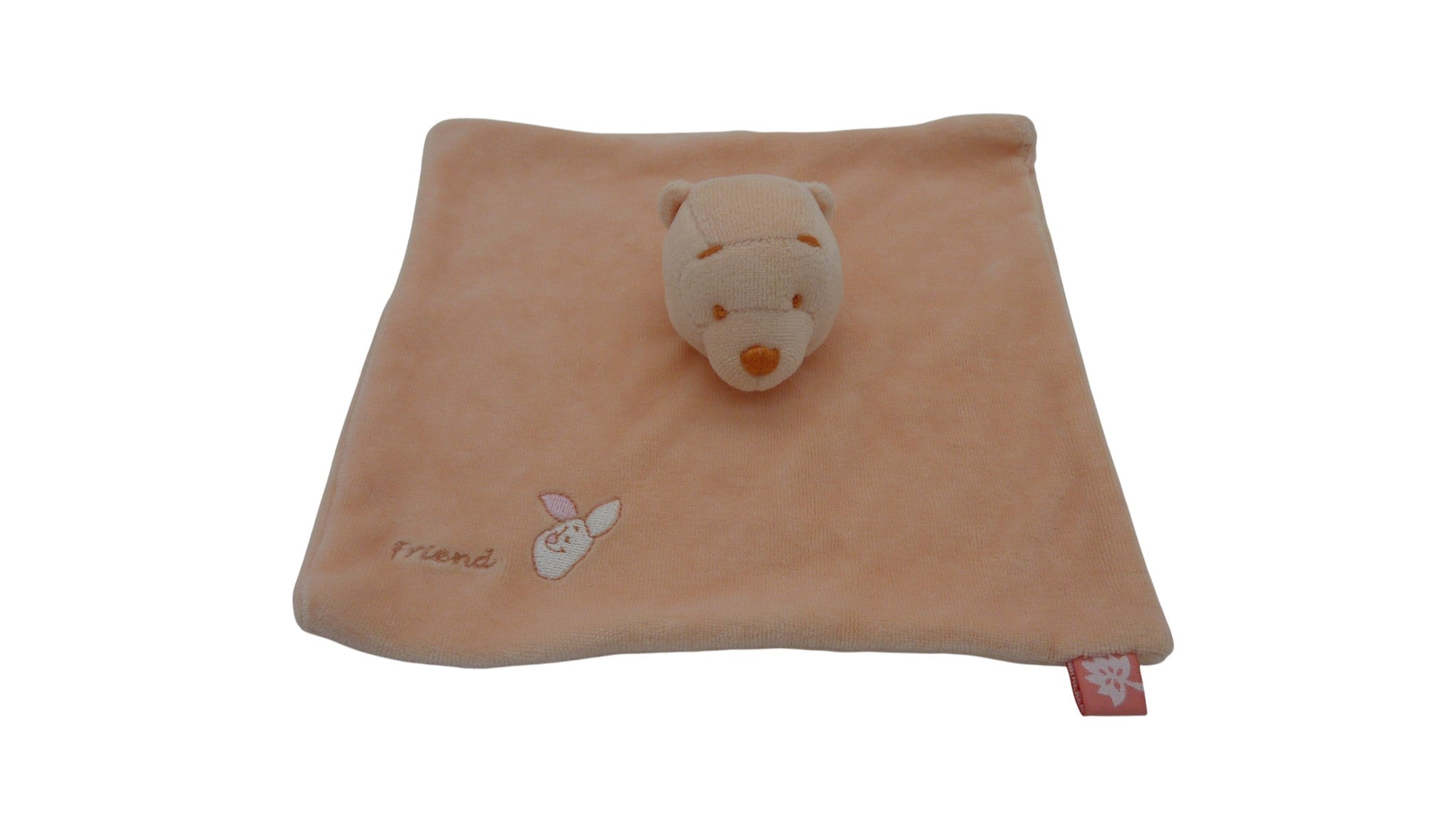Doudou Winnie l'Ourson plat saumon - Disney