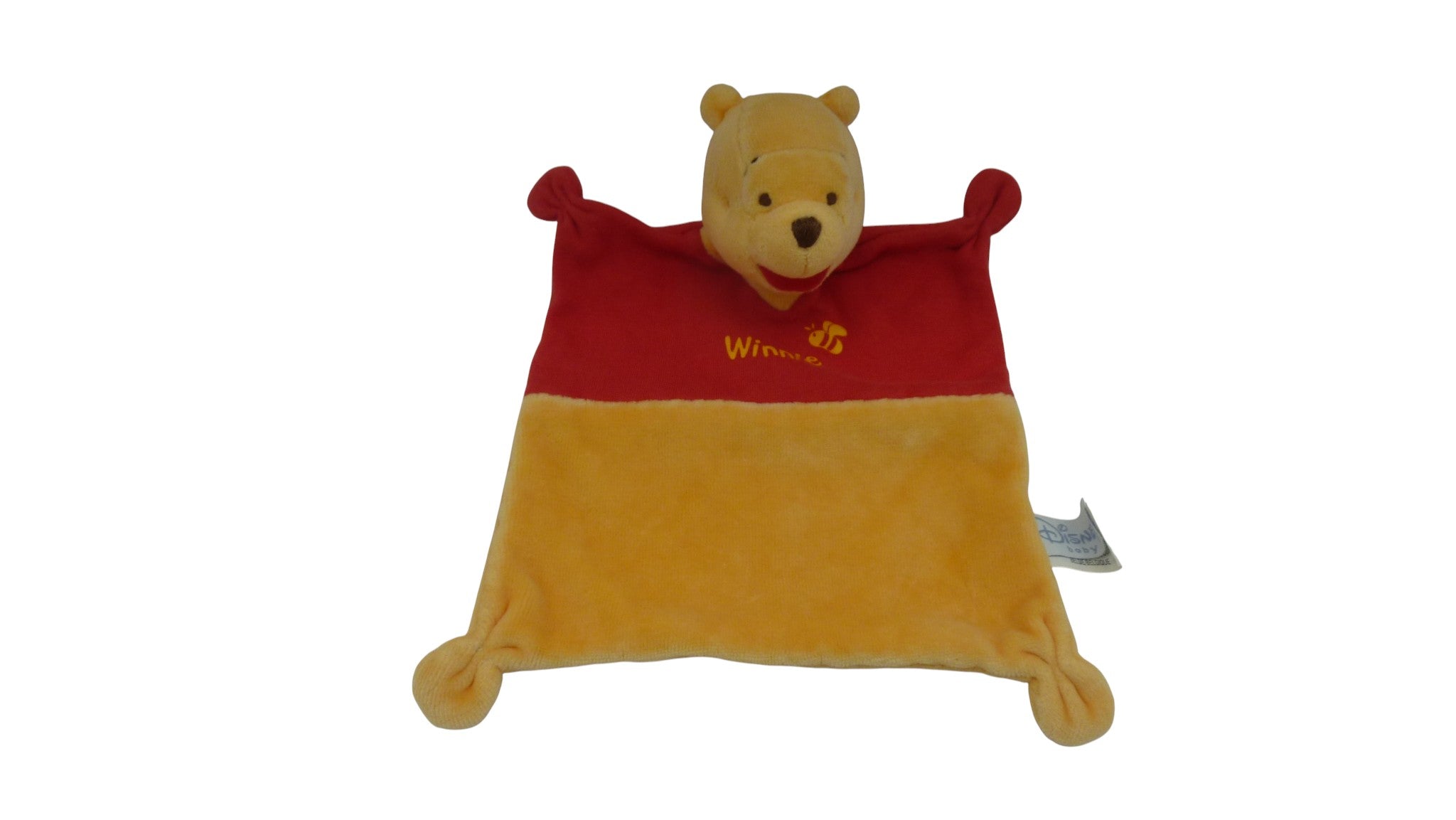 Doudou Winnie l'Ourson plat motifs Winnie et abeille - Disney