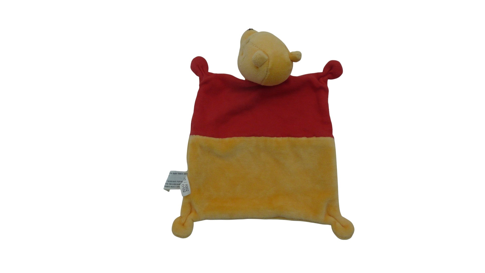 Doudou Winnie l'Ourson plat motifs Winnie et abeille - Disney